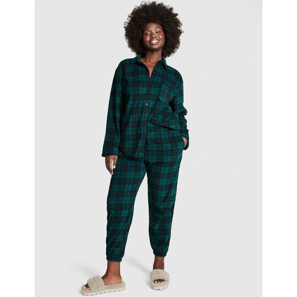 ✨Victoria's Secret PINK Polar Fleece Jogger Sz Small  Pajama Set✨